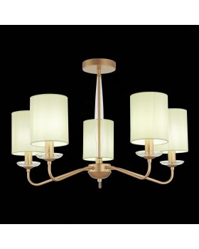 SLE108002-05 Люстра потолочная Золотистый/Бежевый E14 5*40W RITA-foto3