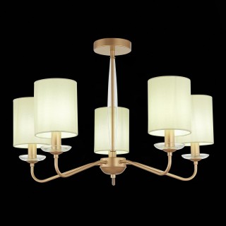 SLE108002-05 Люстра потолочная Золотистый/Бежевый E14 5*40W RITA-foto3