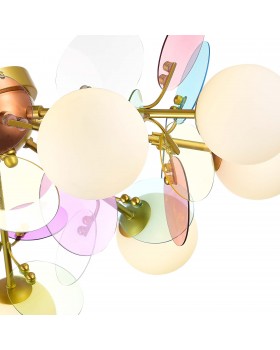 SLE2502-202-08 Люстра потолочная Золотистый/Разноцветный G9 8*5W VOLA-foto3