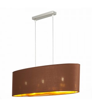SLE300583-03 Светильник подвесной Никель/Золотистый, Коричневый E27 3*40W BRESCIA-foto3