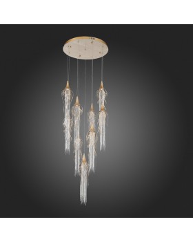 SL1116.203.09 Светильник подвесной ST-Luce Золотой с патиной/Золотой с патиной, Никель LED 9*5W 3000K SALICA-foto5