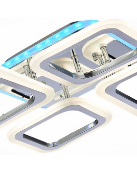 SLE500112-04RGB Светильник потолочный Хром/Белый LED 1*88W RGB 8W 3000-6000K SAMURO-foto6