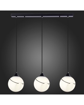 SLE103143-03 Светильник подвесной Черный/Белый E27 3*60W SATTURO-foto6