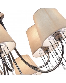 SLE1118-802-06 Светильник потолочный Черный хром/Бежевый E14 6*40W ALLURIA-foto3