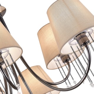 SLE1118-802-06 Светильник потолочный Черный хром/Бежевый E14 6*40W ALLURIA-foto3