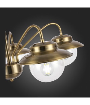 SLE110102-05 Люстра потолочная Античная бронза/Прозрачный E14 5*40W GARONNI-foto9