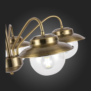 SLE110102-05 Люстра потолочная Античная бронза/Прозрачный E14 5*40W GARONNI-foto9