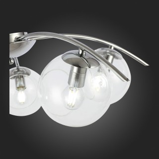 SLE102602-05 Люстра потолочная Хром/Прозрачный E14 5*40W RATELLA-foto9