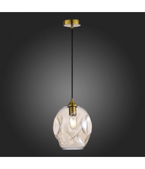 SL1188.313.01 Подвес ST-Luce Латунь/Коньячный E27 1*60W IDESIA-foto3