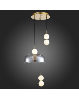 SL6112.203.21 Светильник подвесной ST-Luce Золотистый/Молочно-Белый,Прозрачно-Дымчатый LED 1*21W ODE-foto5