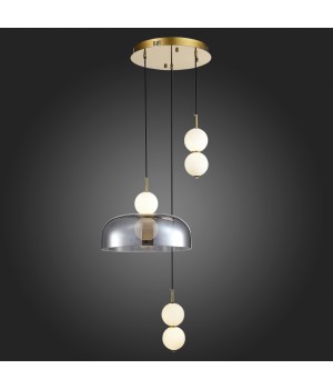 SL6112.203.21 Светильник подвесной ST-Luce Золотистый/Молочно-Белый,Прозрачно-Дымчатый LED 1*21W ODE-foto5