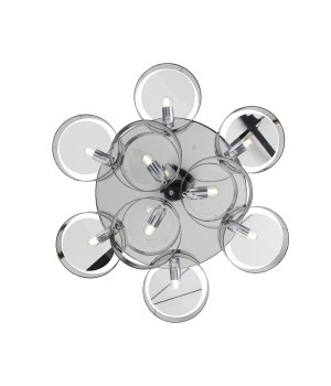 SL483.702.09 Светильник потолочный Хром/Дымчатый E27 9*40W FORESTA-foto12