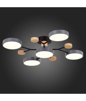 SLE6006-702-05 Светильник потолочный Серый/Серый LED 5*12W 3000K/4500K/6000K FAEMA-foto7