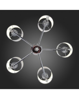 SLE105173-05 Светильник подвесной Хром/Серый E27 5*60W PRIMMA-foto15