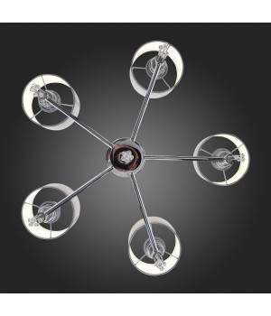 SLE105173-05 Светильник подвесной Хром/Серый E27 5*60W PRIMMA-foto15