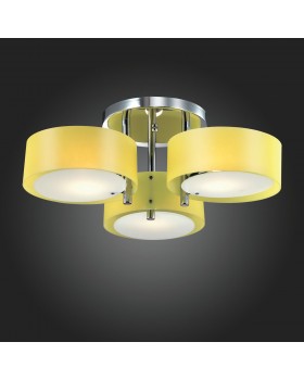 SL483.092.03 Люстра потолочная Хром/Желтый E27 3*60W FORESTA-foto3