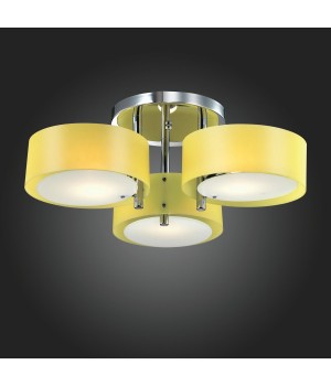 SL483.092.03 Люстра потолочная Хром/Желтый E27 3*60W FORESTA-foto3