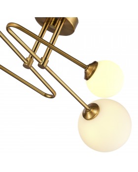 SLE2211-302-04 Люстра потолочная Латунь/Белый G9 4*5W FANTINI-foto3