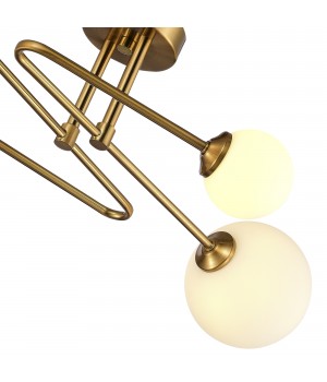 SLE2211-302-04 Люстра потолочная Латунь/Белый G9 4*5W FANTINI-foto3