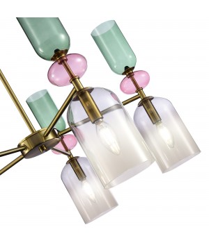 SL2000.202.05 Люстра потолочная ST-Luce Золотистый/Дымчатый E14 5*40W GEA-foto4