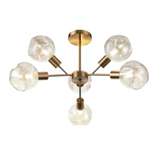 SLE155302-06 Люстра потолочная Античная медь/Янтарный E14 6*60W GENTORE-foto2