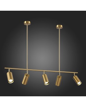 SL1206.303.05 Светильник подвесной ST-Luce Латунь/Латунь GU10 5*5W 4000K SORMANO-foto6