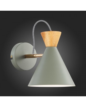 SLE125111-01 Бра Серый, Золотой/Серый, Темное дерево E14 1*40W Modica-foto4