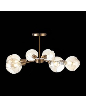 SLE155302-06 Люстра потолочная Античная медь/Янтарный E14 6*60W GENTORE-foto12