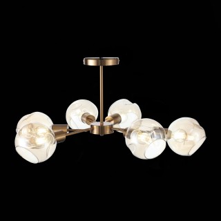 SLE155302-06 Люстра потолочная Античная медь/Янтарный E14 6*60W GENTORE-foto12