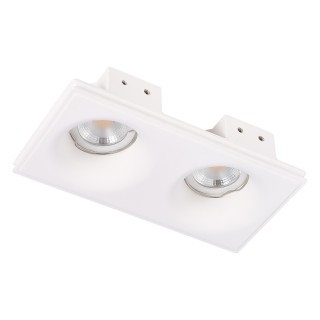 ST254.328.02 Св-к встр. из гипса Белый GU10 2*50W IP20 L200xW100xH45 180-240V Без ламп Встраиваемые светильники-foto2