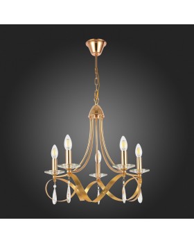 SLE120213-05 Светильник подвесной Французское золото E14 5*40W FILATTA-foto8