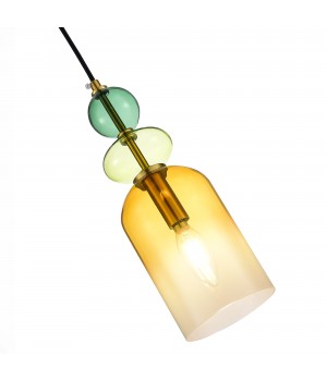 SL2000.213.01 Подвес ST-Luce Золотистый/Янтарный E14 1*40W GEA-foto3