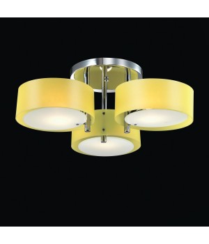 SL483.092.03 Люстра потолочная Хром/Желтый E27 3*60W FORESTA-foto2