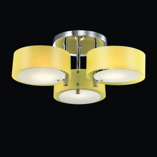 SL483.092.03 Люстра потолочная Хром/Желтый E27 3*60W FORESTA-foto2