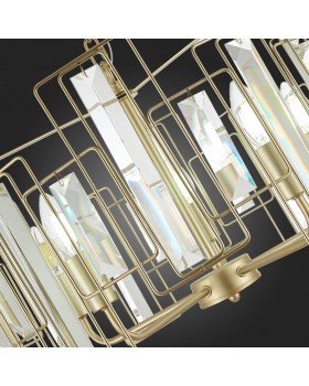 SLE103403-05 Люстра подвесная Шампань/Прозрачный E14 5*40W GIANO-foto3