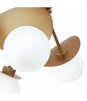 SLE220502-05 Люстра потолочная Золотистый/Белый G9 5*5W BOLZANO-foto3