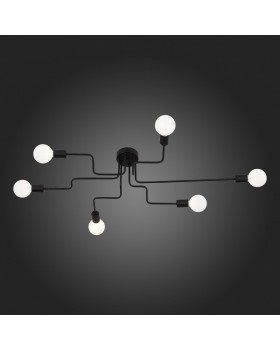 SL419.442.06 Люстра потолочная Черный E27 6*60W ANO-foto7