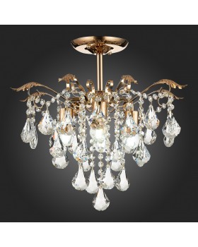 SLE160202-04 Светильник потолочный Французское золото/Прозрачный E27 4*60W KRISTO-foto7