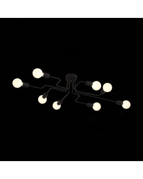 SL419.442.08 Люстра потолочная Черный E27 8*60W ANO-foto3