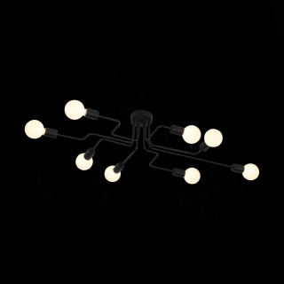 SL419.442.08 Люстра потолочная Черный E27 8*60W ANO-foto3