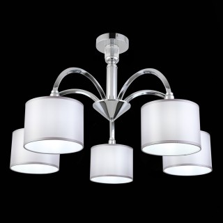 SLE107202-05 Люстра потолочная Хром/Светло-серый E14 5*40W SNERE-foto3