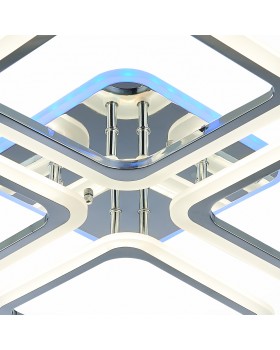 SLE200412-04RGB Светильник потолочный Хром/Белый LED 1*112W RGB 8W 3000-6000K QUTRO-foto5