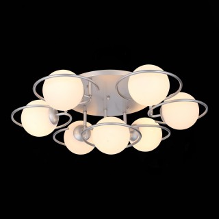 SL418.102.07 Люстра потолочная Серебристый/Белый E27 7*60W GALIO-foto4