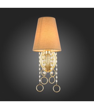 SL1138.201.01 Бра Французское золото/Бежевый, Прозрачный E14 1*40W MEDDO-foto9