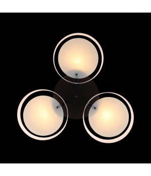 SL483.402.03 Люстра потолочная Черный/Белый E27 3*60W FORESTA-foto6