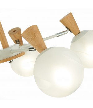 SLE220702-05 Люстра потолочная Белый, Светлое дерево/Белый E14 5*40W CATANIA-foto3