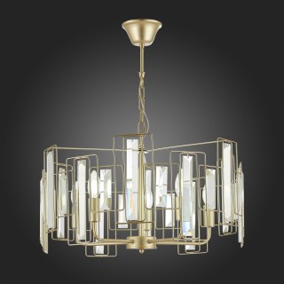 SLE103403-05 Люстра подвесная Шампань/Прозрачный E14 5*40W GIANO-foto5