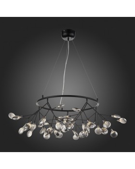 SL411.443.45 Люстра подвесная ST-Luce Черный/Дымчатый G4 45*1,5W RICCARDO-foto4