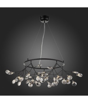 SL411.443.45 Люстра подвесная ST-Luce Черный/Дымчатый G4 45*1,5W RICCARDO-foto4