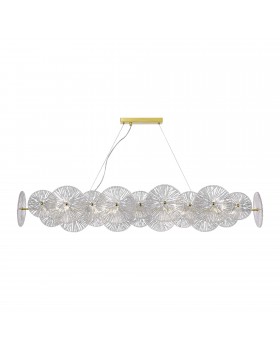 SL1657.213.08 Люстра подвесная ST-Luce Золотистый/Прозрачный E14 8*40W FLERO-foto3